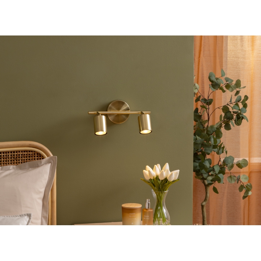 Atmosphera - Taškinis šviestuvas VICO 2xGU10/25W/230V auksinis