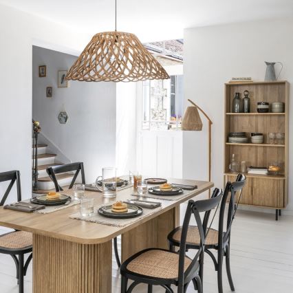 Atmosphera - Toršeras PALM 1xE27/60W/230V bambukas/kanapė