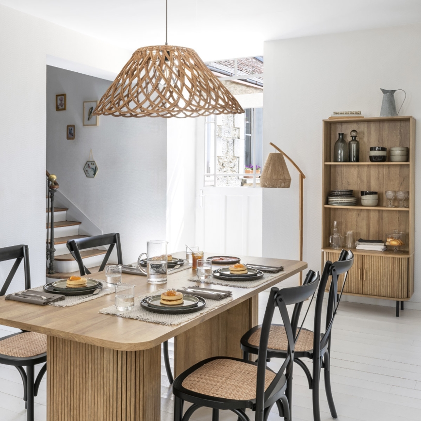 Atmosphera - Toršeras PALM 1xE27/60W/230V bambukas/kanapė