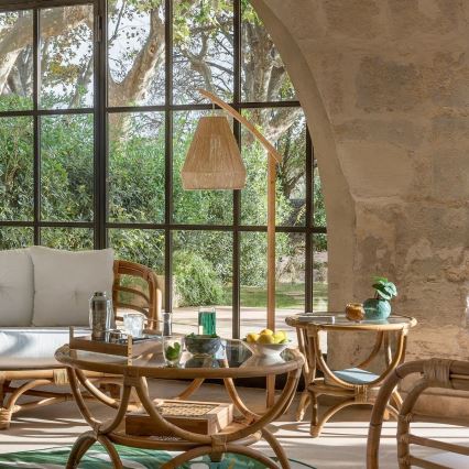 Atmosphera - Toršeras PALM 1xE27/60W/230V bambukas/kanapė