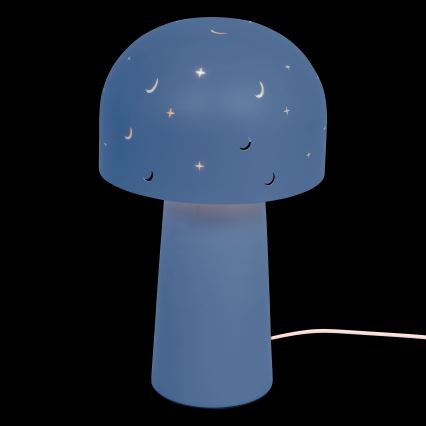 Atmosphera - Vaikiška stalinė lempa STARRY MUSHROOM 1xE14/25W/230V mėlyna