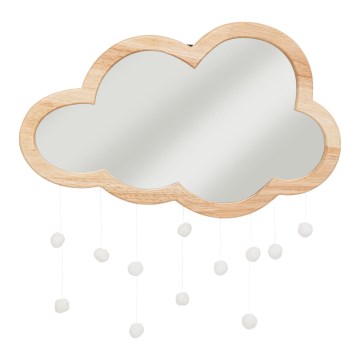 Atmosphera - Vaikiškas sieninis veidrodis CLOUD 40x36 cm, iš kaučiukmedžio