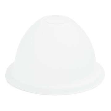 Atsarginis stiklas šviestuvui E27 diametras 19 cm balta