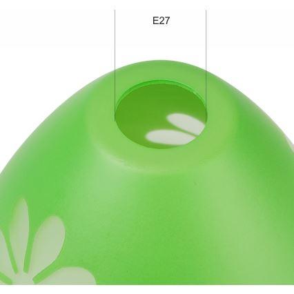 Atsarginis stiklas šviestuvui GARDEN E27 diametras 23 cm žalia