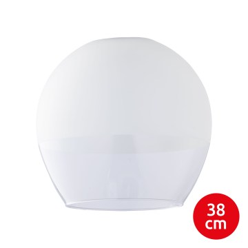 Atsarginis stiklas šviestuvui KULA E27, skersmuo 38 cm, baltas/skaidrus