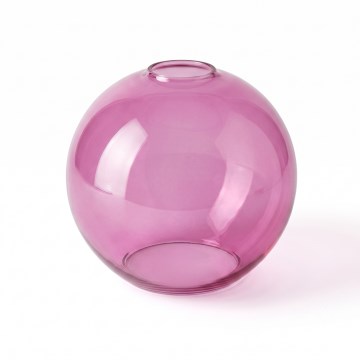 Atsarginis stiklas šviestuvui KULA E27 Ø 18 cm, dūminė rožinė