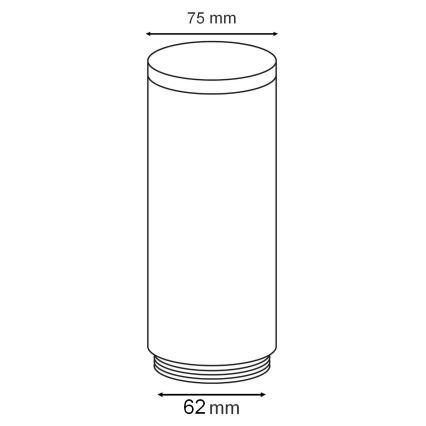 Pakaitinis lauko šviestuvo gaubtas OSLO baltas/antracitas