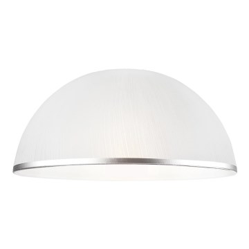 Atsarginis šviestuvo stiklas RETRO, ANTICO E27, skersmuo 30 cm — baltas/sidabrinis
