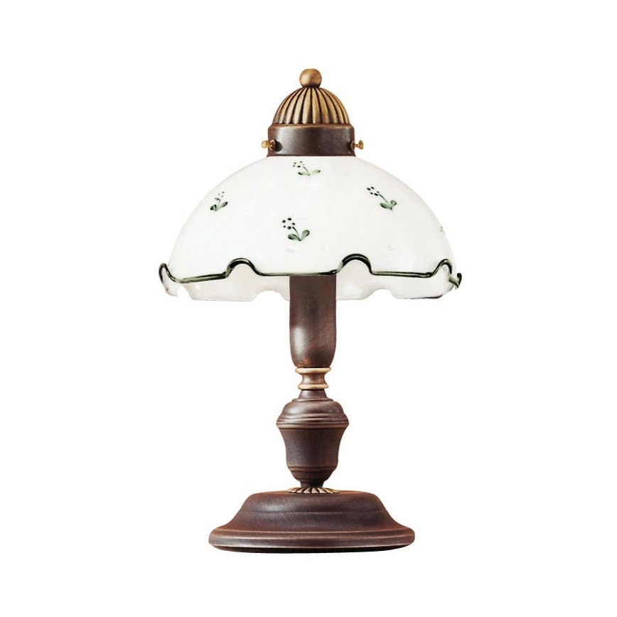 Atsarginis universalus stiklas NONNA E27, skersmuo 20 cm, baltas/žalias