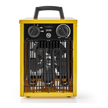 Atsparus ventiliatorius su šildymo elementu 1000-2000W/230V IP24