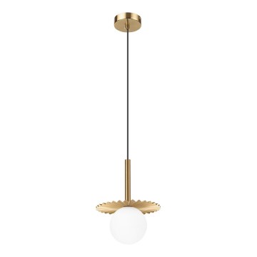 Auksinis pakabinamas šviestuvas CHITA su laidu 1xG9/5W/230V