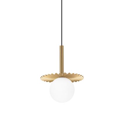 Auksinis pakabinamas šviestuvas CHITA su laidu 1xG9/5W/230V