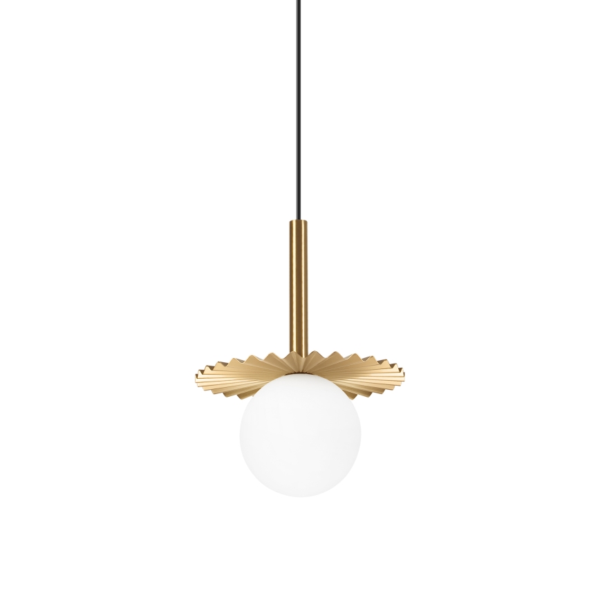 Auksinis pakabinamas šviestuvas CHITA su laidu 1xG9/5W/230V