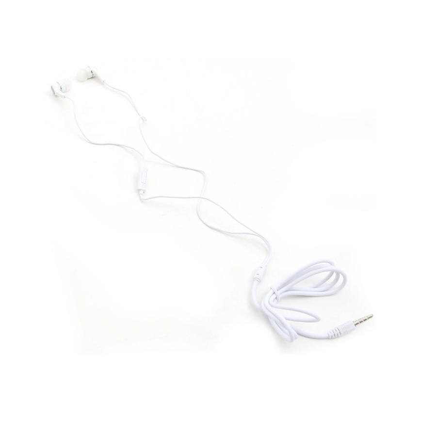 Ausinės FIESTA MIC MINI JACK 3.5mm Baltos