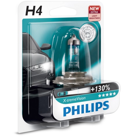 Automobilio lemputė Philips X-TREME VISION 12342XVB1 H4 P43t-38/55W/12V