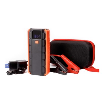 Automobilio starterio komplektas 1000A su maitinimo banku 12000 mAh PD 10W ir LED žibintuvėlis su kabliu ir magnetu
