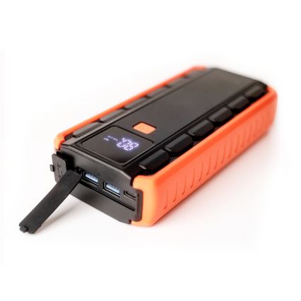 Automobilio starterio komplektas 1000A su maitinimo banku 12000 mAh PD 10W ir LED žibintuvėlis su kabliu ir magnetu
