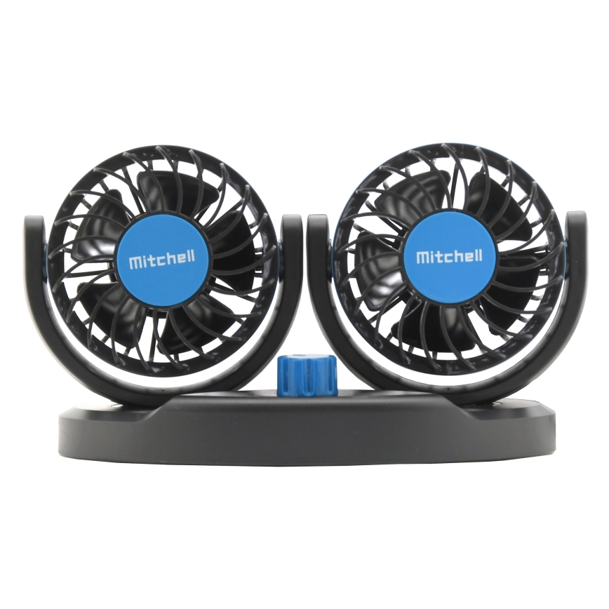 Automobilis dashboard fan Su USB 3W/5V juoda