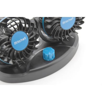 Automobilis dashboard fan Su USB 3W/5V juoda