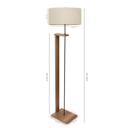 AYD Grindų lemputė 1xE27/40W/230V Ruda/Bežinė