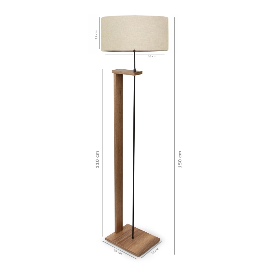 AYD Grindų lemputė 1xE27/40W/230V Ruda/Bežinė