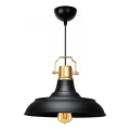 AYD pakabinama lempa 1xE27/40W/230V juoda/aukso