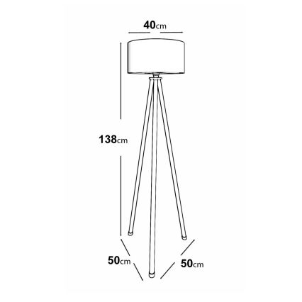 AYD stovimoji lempa 1xE27/40W/230V juoda/ruda