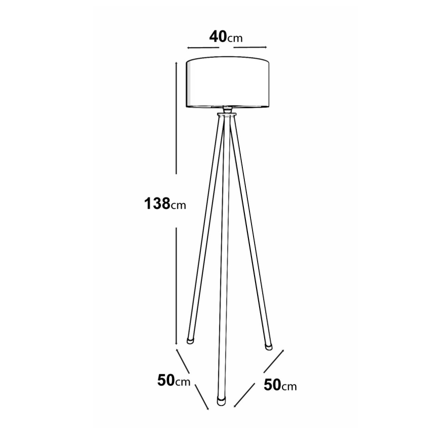 AYD stovimoji lempa 1xE27/40W/230V juoda/ruda