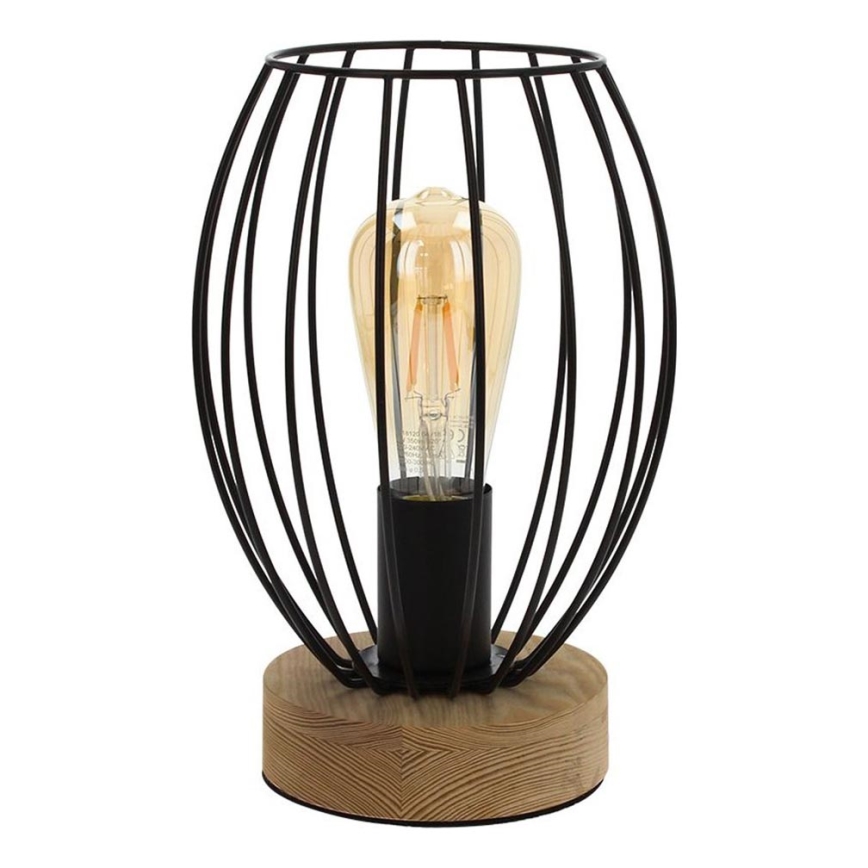 Ąžuolinis stalinis šviestuvas GUNNAR 1xE27/25W/230V