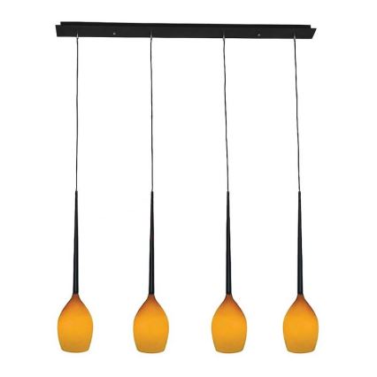 Azzardo - Atsarginis stiklas liustrai IZZA - AMBER, skersmuo 13 cm