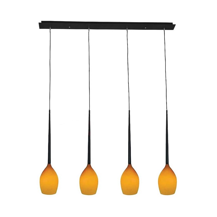 Azzardo - Atsarginis stiklas liustrai IZZA - AMBER, skersmuo 13 cm