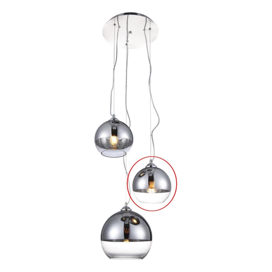 Azzardo - Atsarginis stiklas šviestuvui BALL - mažas diametras 18 cm