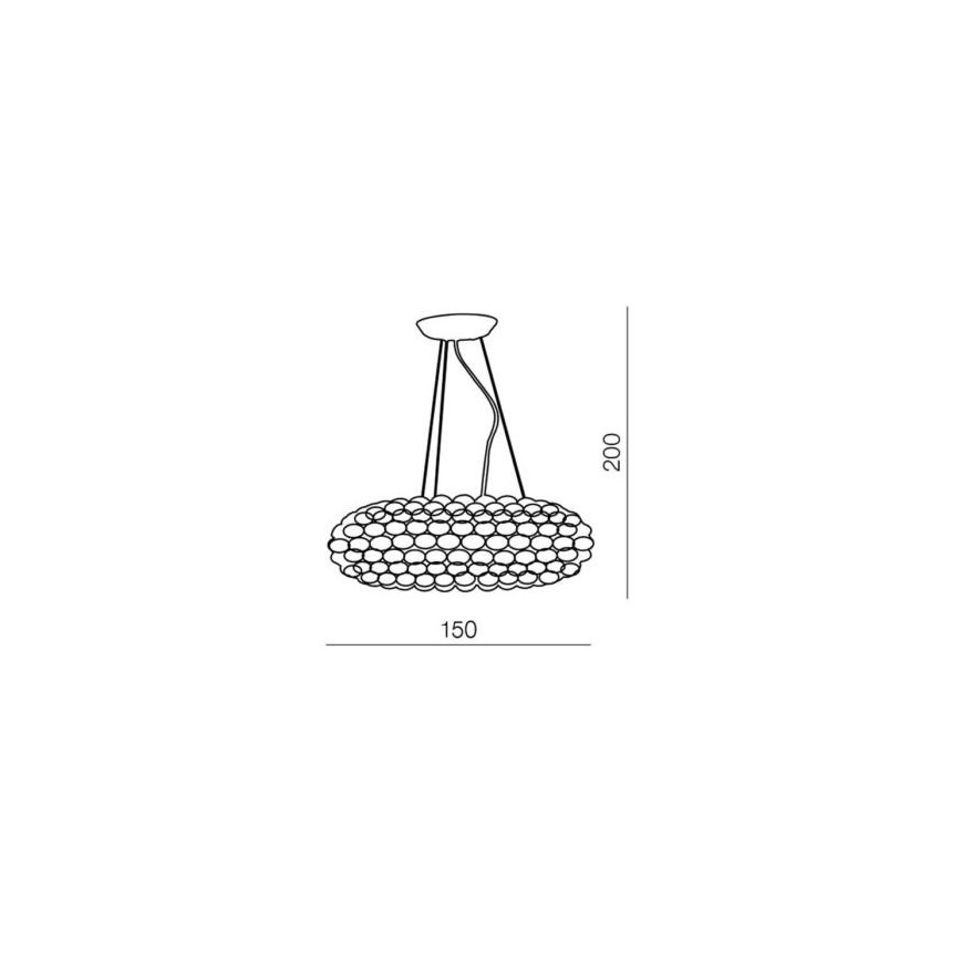 Azzardo AZ0289 - Pakabinamas sietynas ACRYLIO 6xT5/40W/230V