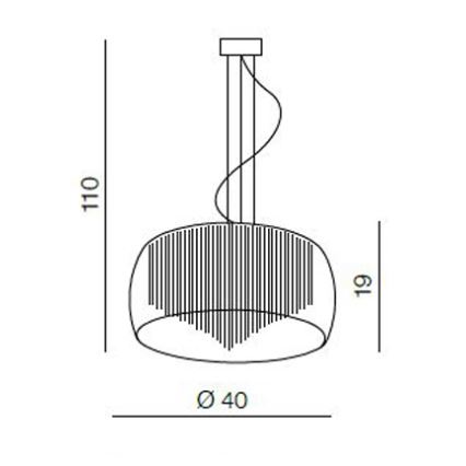 Azzardo AZ0999 - Lubinis šviestuvas REGO 5xG9/40W/230V