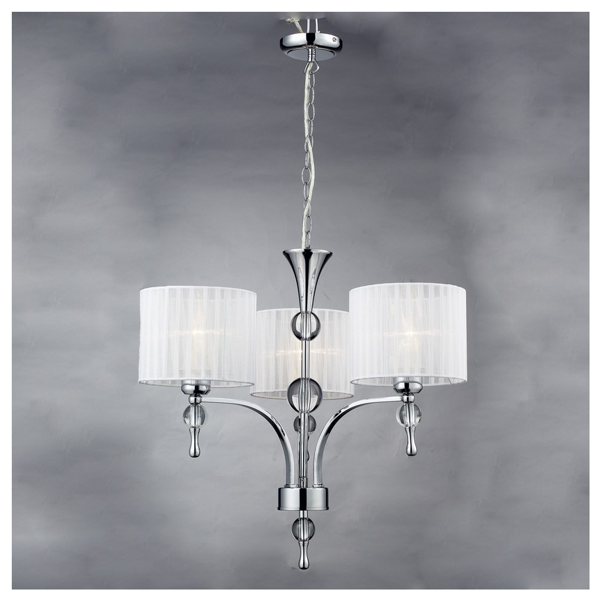 Azzardo AZ1006 - Sietynas, kabinamas ant grandinės IMPRESS 3xE27/60W/230V