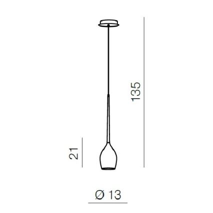 Azzardo AZ1220 - Sietynas, kabinamas ant virvės IZZA 1xE14/40W/230V