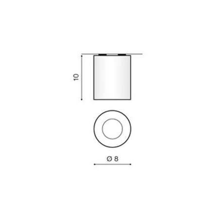 Azzardo AZ1360 - Lauko lubinis šviestuvas ARO 1xGU10/50W/230V IP54