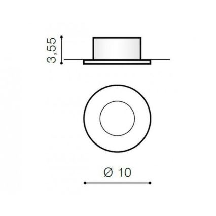 Azzardo AZ1714 - Įleidžiamas lauko šviestuvas OSCAR 1xGU10/50W/230V IP44