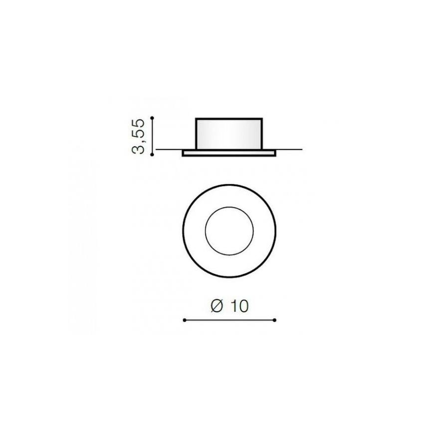 Azzardo AZ1714 - Įleidžiamas lauko šviestuvas OSCAR 1xGU10/50W/230V IP44