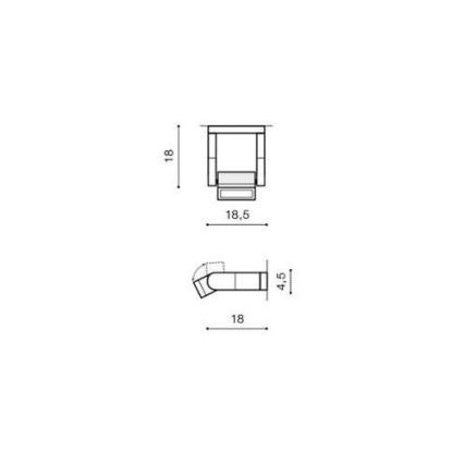 Azzardo AZ2132 - LED Sieninis lauko šviestuvas FRAME LED/8W/230V IP54