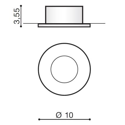 Azzardo AZ2692 - Įleidžiamas lauko šviestuvas OSCAR 1XGU5,3/50W/230V IP44