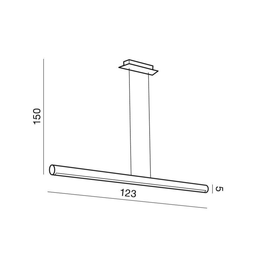 Azzardo AZ2701 - LED sietynas, kabinamas ant virvės ALBERO 1xLED/50W/230V