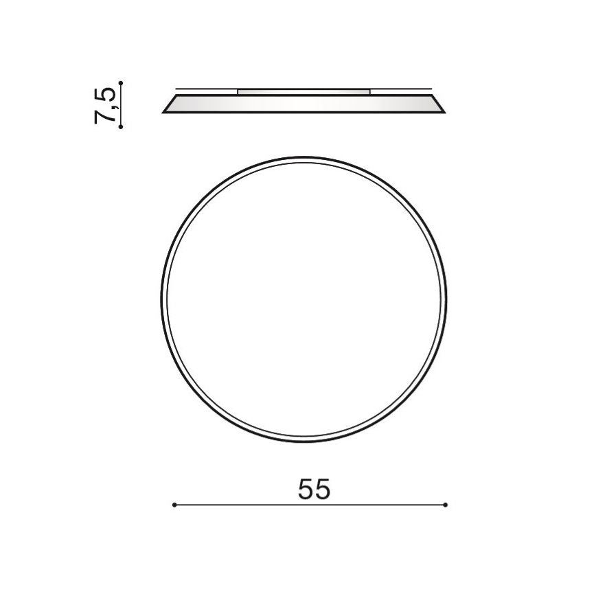 Azzardo AZ2739 - LED lubinis šviestuvas CORTONA LED/50W/230V 4000K