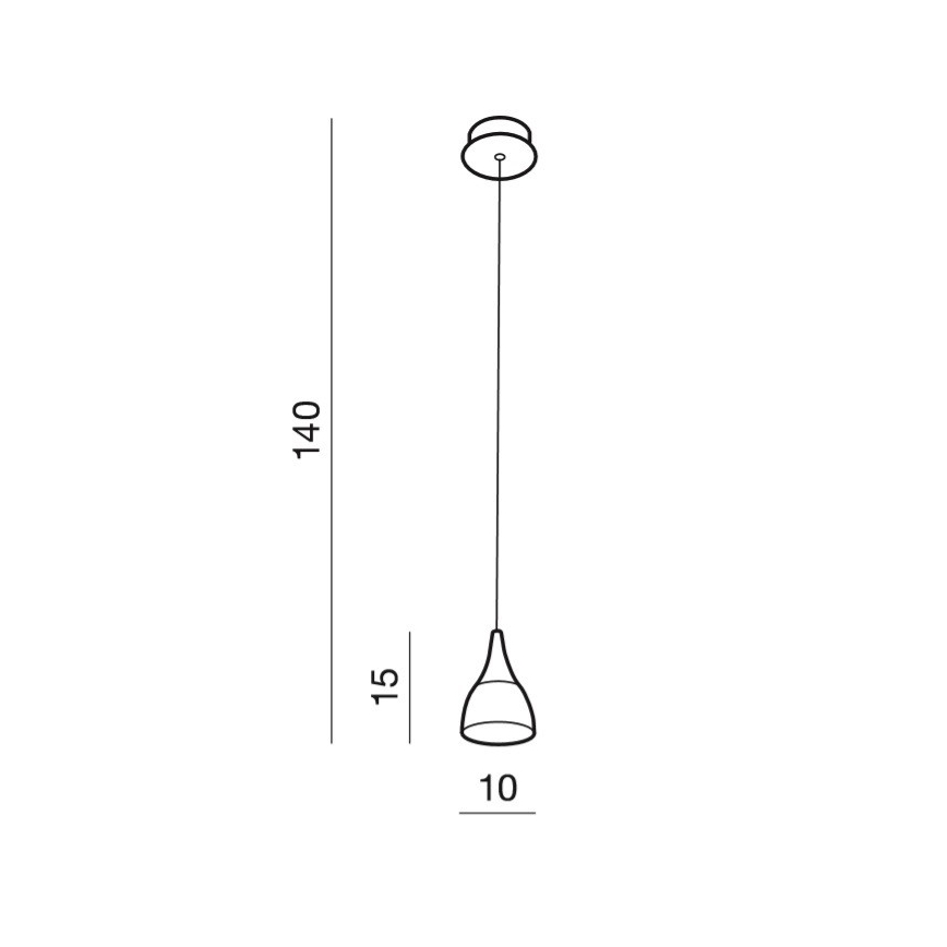 Azzardo AZ2847 - LED sietynas, kabinamas ant virvės DALMATIA 1xLED/5W/230V