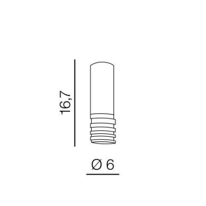 Azzardo AZ3125 - Lubinis šviestuvas LOCUS 1xGU10/35W/230V