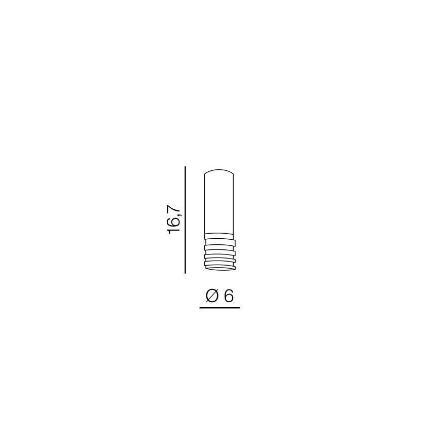 Azzardo AZ3125 - Lubinis šviestuvas LOCUS 1xGU10/35W/230V