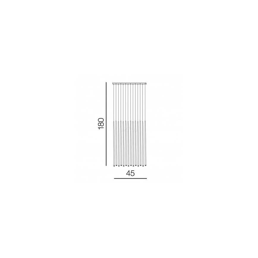 Azzardo AZ3424 - LED sietynas, kabinamas ant virvės LOUISE 14xLED/3W/230V