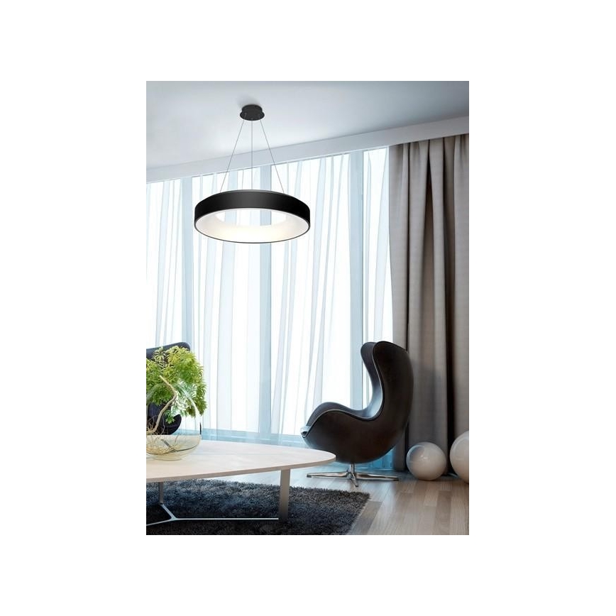 Azzardo AZ3449 - LED Pritemdomas, ant virvės kabinamas, lubinis šviestuvas SOVANA LED/80W/230V + Nuotolinio valdymo pultas