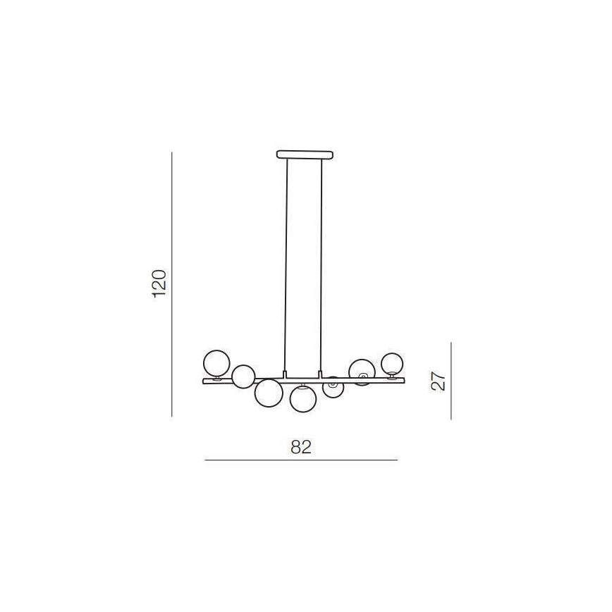 Azzardo AZ4409 - Pakabinamas sietynas SYBILLA 7xG9/25W/230V varis