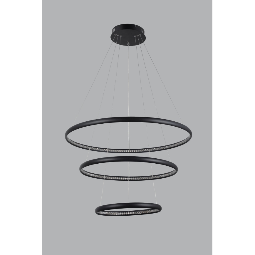 Azzardo AZ4428 - LED Pakabinamas sietynas BRIGHTON LED/55W/230V juodas